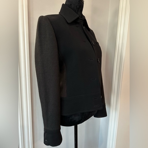 ✨EUC✨Ann Taylor Women's Jacket Size S
Black Wool Blend Button Front Short Length - Picture 8 of 16